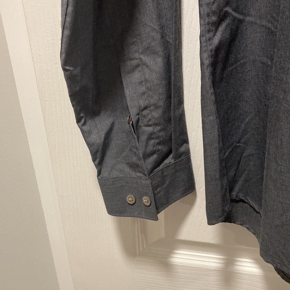H&M Long Sleeve Gray Button-Up - Picture 5 of 5
